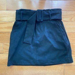 Suede Buckle Skirt